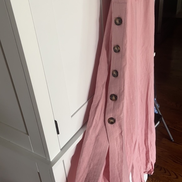 Lulus pink wide leg romper - Picture 3 of 6